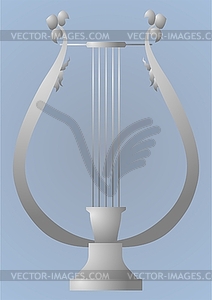 Musical instrument, lyre  - vector clipart / vector image