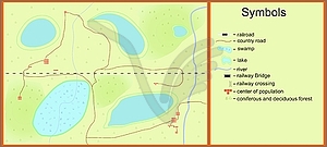 Part of the railway  - vector clip art