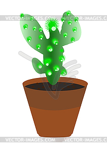 Flower cactus. - vector clip art