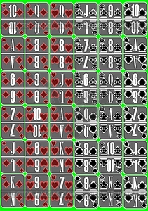 Playing cards - royalty-free vector image