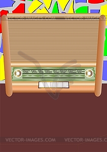 Radio gramophone - vector clipart