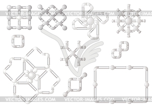 Possibility of turn of pipe  - vector clipart