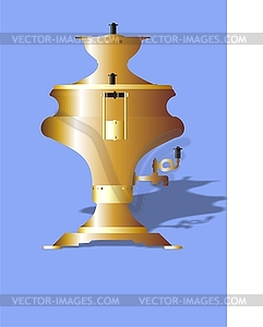 Russian samovar. - vector clipart