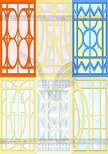 Stained glass windows  - vector clip art