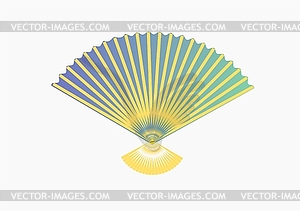 The fan, creates cool - vector image