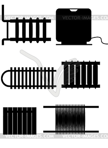 The heater (outline)  - vector image