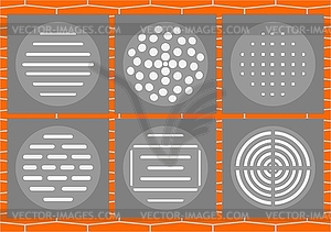 The ventilation grille  - vector image