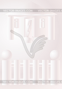 The white house - vector clipart