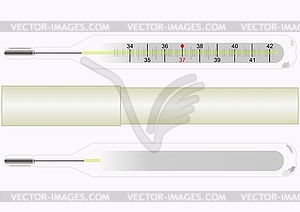 Термометр - векторное изображение