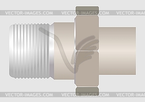 2 Type connection pipe - vector image