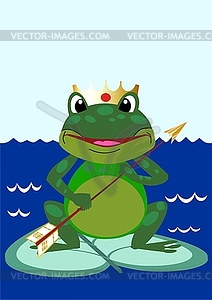 Tsarevna frog - vector image