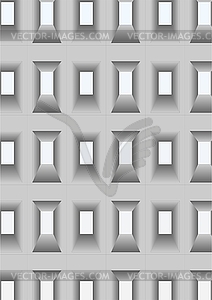 Wall with openings for windows  - royalty-free vector image