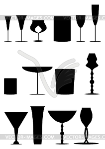 Посуда для напитков - изображение в векторном формате