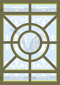 Витражное окно - стоковое векторное изображение