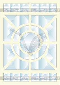 Витражное окно - векторное изображение EPS