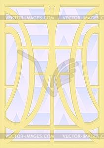 Витражное окно - иллюстрация в векторе