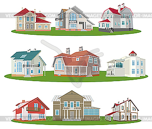 Cottages - vector image