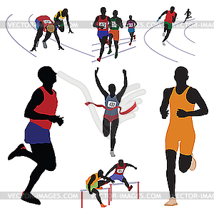 Runners - vector clipart