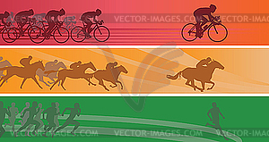 Sport banners - vector clip art