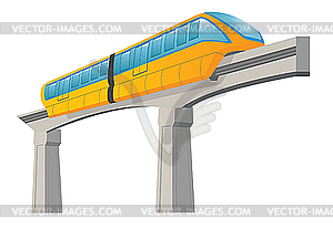 Monorail - vector clipart