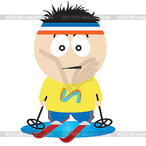 Skier - vector clip art