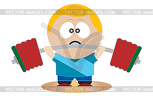 Weightlifter - vector clipart