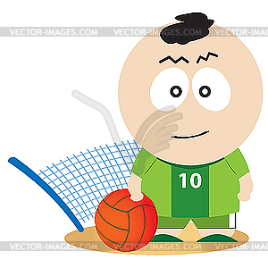 Volleyball player - vector image