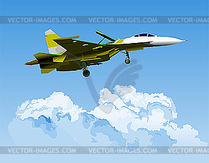 Combat aircraft - vector image