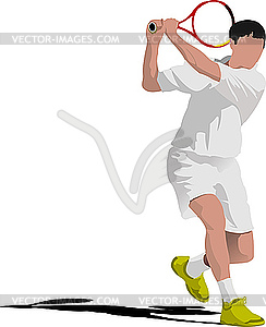 Tennis player - royalty-free vector image