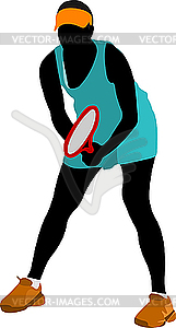 Tennis player - vector clip art