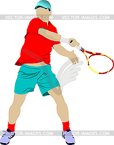 Tennis player - vector image