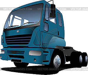 Blue truck - vector clip art