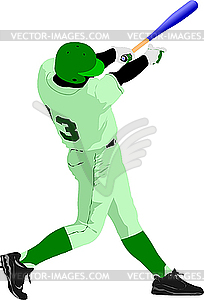 Baseball player - vector image