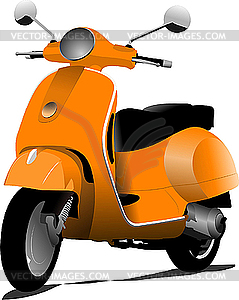 City scooter - vector clipart