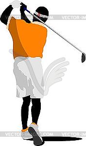 Golfer - vector image