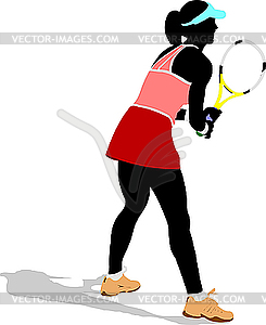 Tennis player - vector clip art