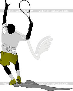 Tennis player - vector clip art
