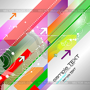 Abstract background with arrows - vector EPS clipart