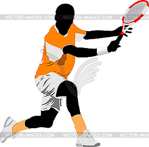 Tennis player - vector image