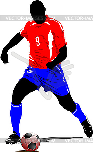 Soccer player - vector image