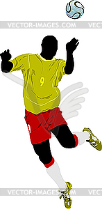 Soccer player - vector image