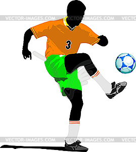 Soccer player - vector clipart