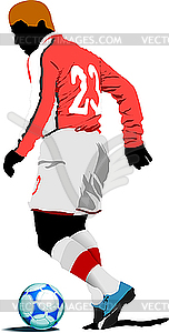 Soccer player - vector clipart