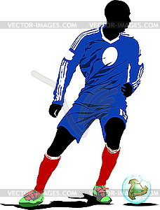 Soccer player - vector clip art