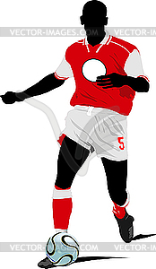 Soccer player - vector image