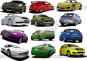 Set of cars - vector image