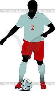 Футболист - векторное изображение EPS