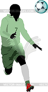 Soccer player - vector image