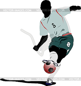 Soccer player - vector clipart