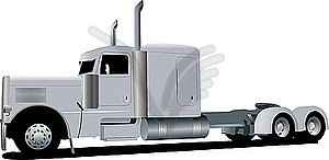 Silver trailer - vector clipart